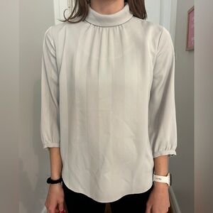 Ann Taylor High-Neck Striped Women's Blouse